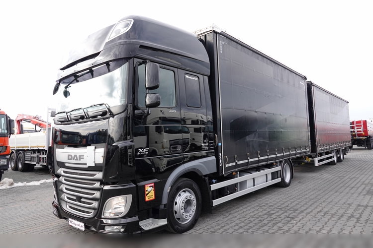 DAF XF 440 / ZESTAW TANDEM 120 M3 / PRZEJAZDOWY / EURO 6 / WECON zdjęcie 4