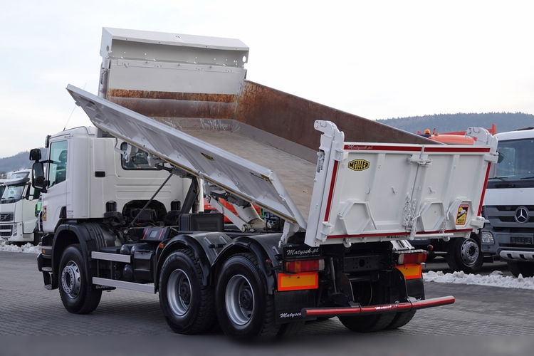 Scania P 340 / 6x4 / WYWROTKA / HYDROBURTA / BORDMATIC / MEILLER KIPER / MANUAL / 2010 ROK zdjęcie 2