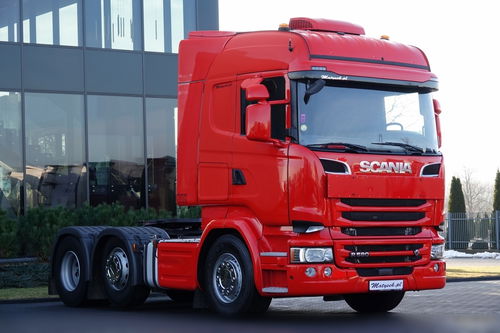 Scania R 580 / V8 / 6x2 / PUSHER / OŚ PODNOSZONA / OŚ SKRĘTNA / RETARDER / KLIMA POSTOJOWA / DMC: 70.000 KG / EURO 6 / PO KONTRAKCIE SERWISOWYM