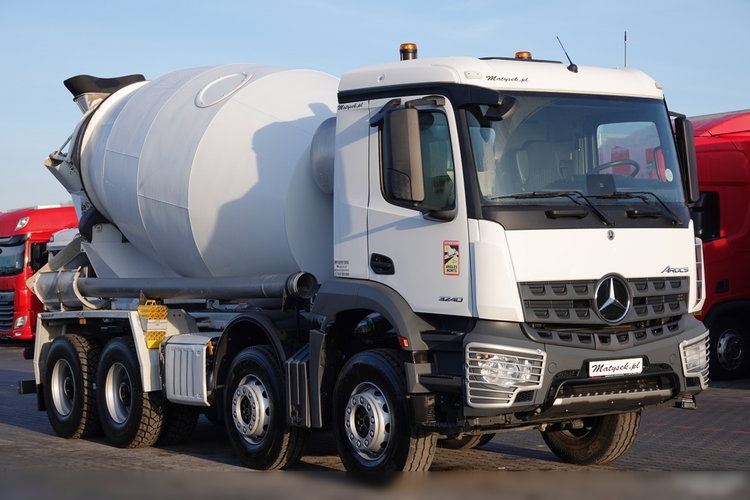 Mercedes AROCS 3240 / 8x4 / GRUSZKA 9m3 / BETONOMIESZARKA / EURO 6 /   2021 ROK zdjęcie 4