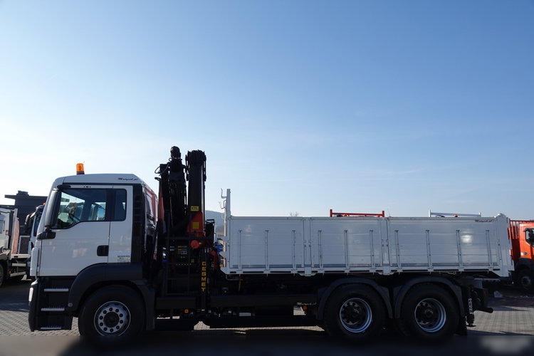 MAN TGS 26.320 / 6x4 / WYWROTKA TYLNO ZDYP - 5.3 M + HDS PALFINGER PK 27002 / STEROWANIE RADIOWE / ROTATOR / HDS ZA KABINĄ / UAL  zdjęcie 13