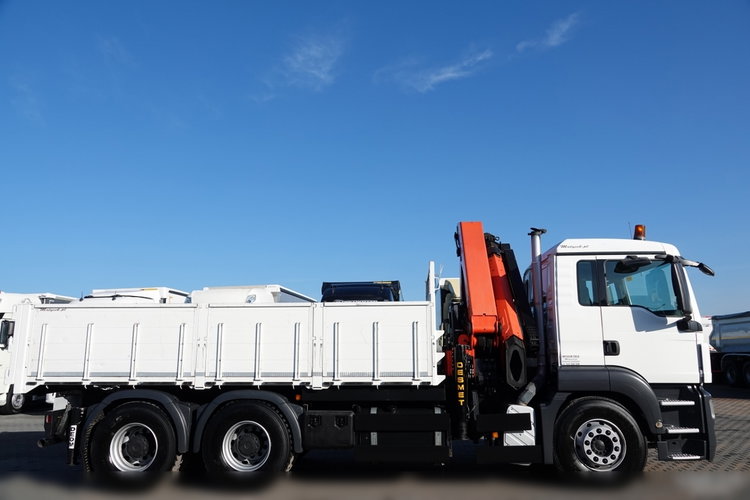 MAN TGS 26.320 / 6x4 / WYWROTKA TYLNO ZDYP - 5.3 M + HDS PALFINGER PK 27002 / STEROWANIE RADIOWE / ROTATOR / HDS ZA KABINĄ / UAL  zdjęcie 17