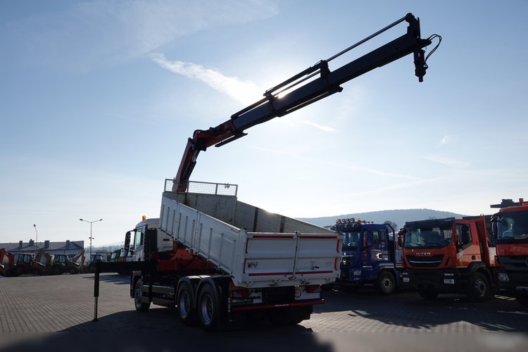 MAN TGS 26.320 / 6x4 / WYWROTKA TYLNO ZDYP - 5.3 M + HDS PALFINGER PK 27002 / STEROWANIE RADIOWE / ROTATOR / HDS ZA KABINĄ / UAL  zdjęcie 2