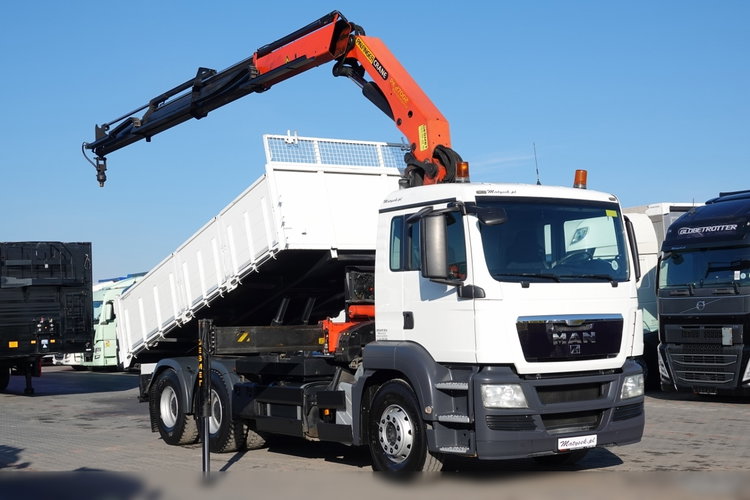 MAN TGS 26.320 / 6x4 / WYWROTKA TYLNO ZDYP - 5.3 M + HDS PALFINGER PK 27002 / STEROWANIE RADIOWE / ROTATOR / HDS ZA KABINĄ / UAL  zdjęcie 4