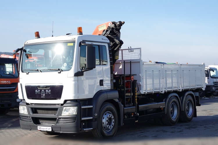 MAN TGS 26.320 / 6x4 / WYWROTKA TYLNO ZDYP - 5.3 M + HDS PALFINGER PK 27002 / STEROWANIE RADIOWE / ROTATOR / HDS ZA KABINĄ / UAL  zdjęcie 6