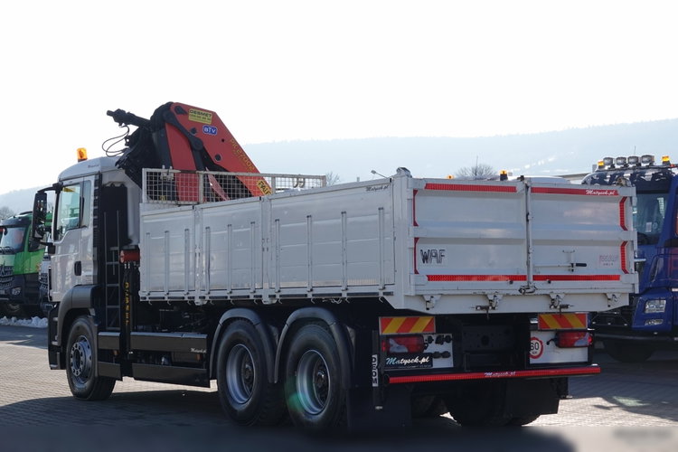 MAN TGS 26.320 / 6x4 / WYWROTKA TYLNO ZDYP - 5.3 M + HDS PALFINGER PK 27002 / STEROWANIE RADIOWE / ROTATOR / HDS ZA KABINĄ / UAL  zdjęcie 7