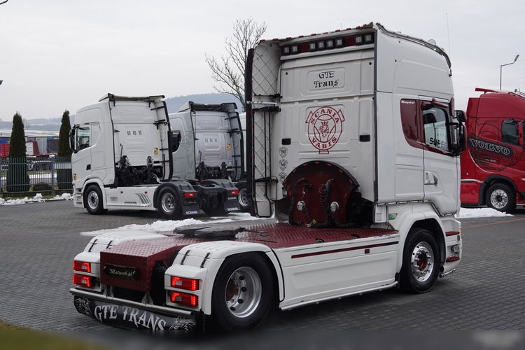 Scania R 450 / TOPLINE / RETARDER / CAŁA NA PODUSZKACH / KLIMA POSTOJOWA / SKÓRY / ALUSY / PO ZŁOTYM KONTRAKCIE SERWISOWY zdjęcie 9