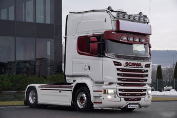 Scania R 450 / TOPLINE / RETARDER / CAŁA NA PODUSZKACH / KLIMA POSTOJOWA / SKÓRY / ALUSY / PO ZŁOTYM KONTRAKCIE SERWISOWY