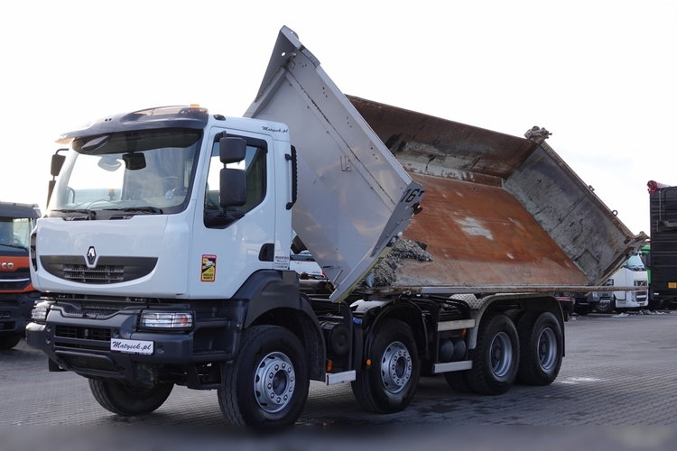 Renault KERAX 460 / 8x4 / WYWROTKA / HYDROBURTA / BORDMATIC / SPROWADZONA  zdjęcie 8