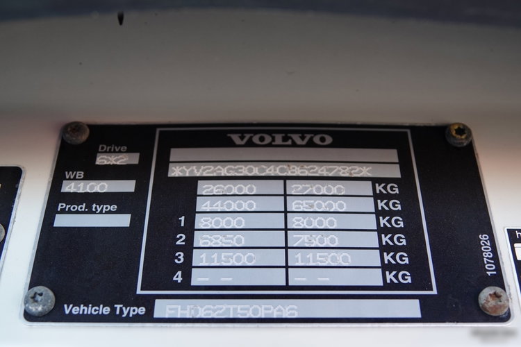 Volvo FH 500 / 6x2 / RETARDER / PEŁNY ADR / PUSHER / OŚ PODNOSZONA / DMC: 65.000 KG / 3 osiowy / EEV / SPROWADZONY  zdjęcie 41
