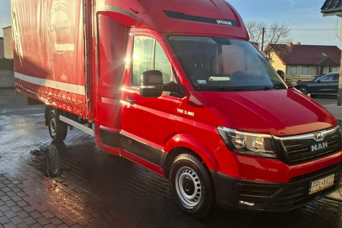MAN TGE Spojkar Plandeka wym 4.80x2.20x2.20 m 10 EPAL