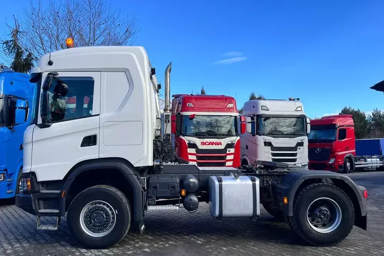 SCANIA XT g450 4x4 NG z hydrauliką nowy model kabina syp. z Niemiec zdjęcie 6