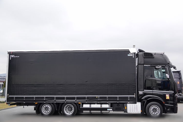 Mercedes ACTROS 2551 / 6x2 / FIRANKA - 7.8 m / SOLÓWKA / PODNOSZONY DACH / 2023 ROK / KLIMA POSTOJOWA / PO ZŁOTYM KONTRAKCIE SERWISOWYM / zdjęcie 10