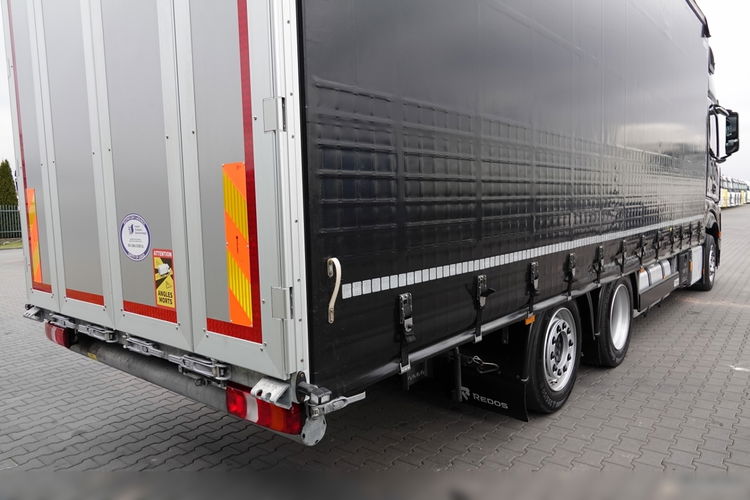 Mercedes ACTROS 2551 / 6x2 / FIRANKA - 7.8 m / SOLÓWKA / PODNOSZONY DACH / 2023 ROK / KLIMA POSTOJOWA / PO ZŁOTYM KONTRAKCIE SERWISOWYM / zdjęcie 16