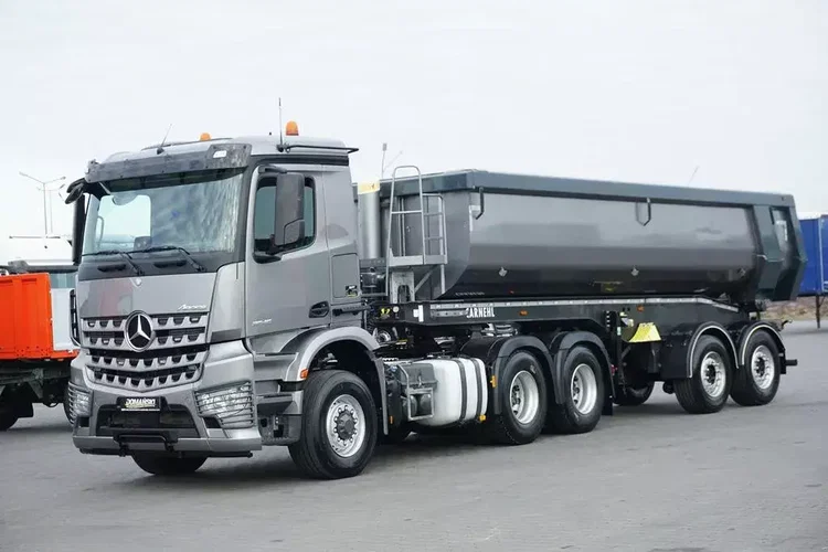 Mercedes AROCS / 2645 / E 6 / ACC / 6 X 6 / + NACZEPA WYWROTKA / RETARDER zdjęcie 2