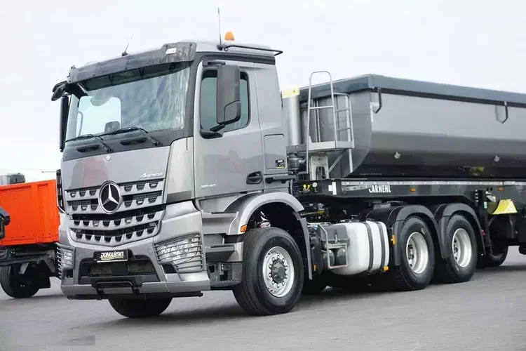 Mercedes AROCS / 2645 / E 6 / ACC / 6 X 6 / + NACZEPA WYWROTKA / RETARDER zdjęcie 32
