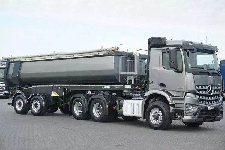 Mercedes AROCS / 2645 / E 6 / ACC / 6 X 6 / + NACZEPA WYWROTKA / RETARDER zdjęcie 6