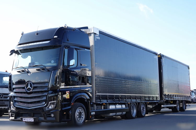Mercedes ACTROS 2551 / ZESTAW TANDEM PRZEJAZDOWY 120 M3 / GIGA SPACE / 2023 ROK / KLIMA POSTOJOWA / PO KONTRAKCIE SERWISOWYM zdjęcie 1