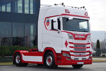 Scania S 500 / RETARDER / KLIMA POSTOJOWA / CAŁA NA PODUSZKACH / SPROWADZONA / PO KONTRAKCIE SERWISOWYM 