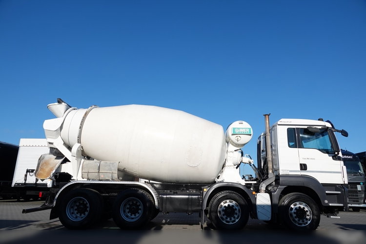 MAN TGS 32.400 / 8X4 / BETONOMIESZARKA / GRUSZKA 9M3 / EURO 5 zdjęcie 16