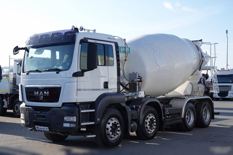 MAN TGS 32.400 / 8X4 / BETONOMIESZARKA / GRUSZKA 9M3 / EURO 5 zdjęcie 1
