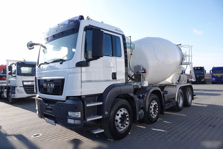 MAN TGS 32.400 / 8X4 / BETONOMIESZARKA / GRUSZKA 9M3 / EURO 5 zdjęcie 2
