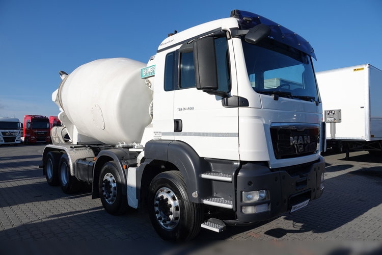 MAN TGS 32.400 / 8X4 / BETONOMIESZARKA / GRUSZKA 9M3 / EURO 5 zdjęcie 7