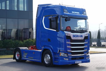 Scania S 500 / RETARDER / KLIMA POSTOJOWA / ALUFELGI / OPONY 100% / PO KONTRAKCIE SERWISOWYM 