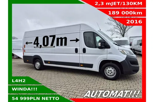 Fiat Ducato L4H2 54999zł NETTO 2.3 MultiJET/130KM