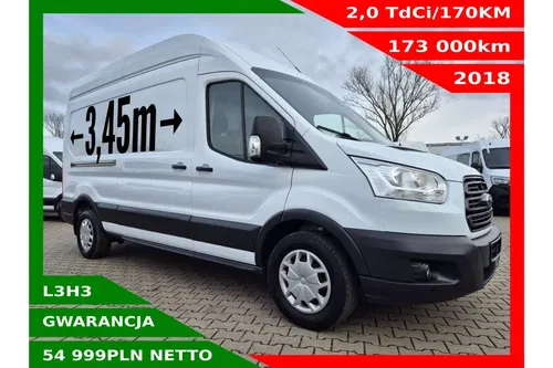 Ford Transit L3H3 54999zł NETTO 2.0TdCi/170KM