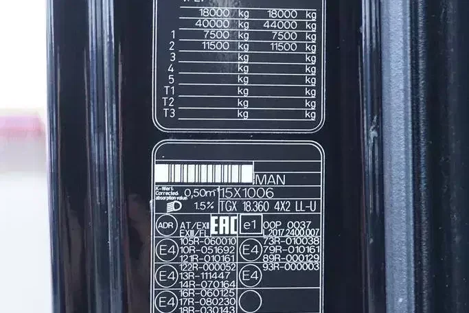 MAN TGX / 18.360 / ACC / E 6 / ZESTAW PRZEJAZDOWY 120 M3 / ŁAD. 15 150 KG zdjęcie 10