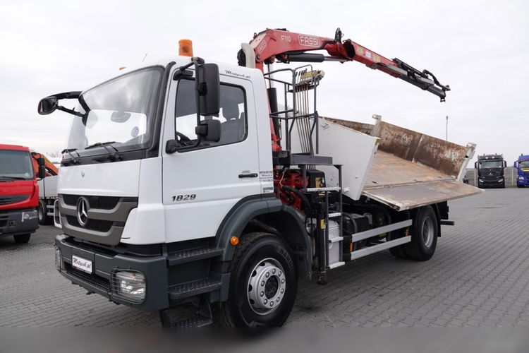 Mercedes AXOR 1829 / 4X2 / WYWROTKA + HDS / HYDROBURTA / FASSI F110 / MANUAL / NOWE OPONY  zdjęcie 9