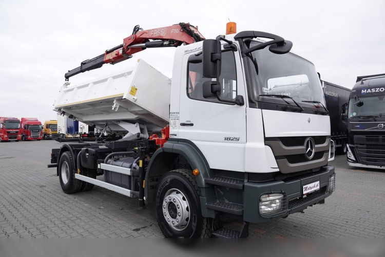 Mercedes AXOR 1829 / 4X2 / WYWROTKA + HDS / HYDROBURTA / FASSI F110 / MANUAL / NOWE OPONY  zdjęcie 14