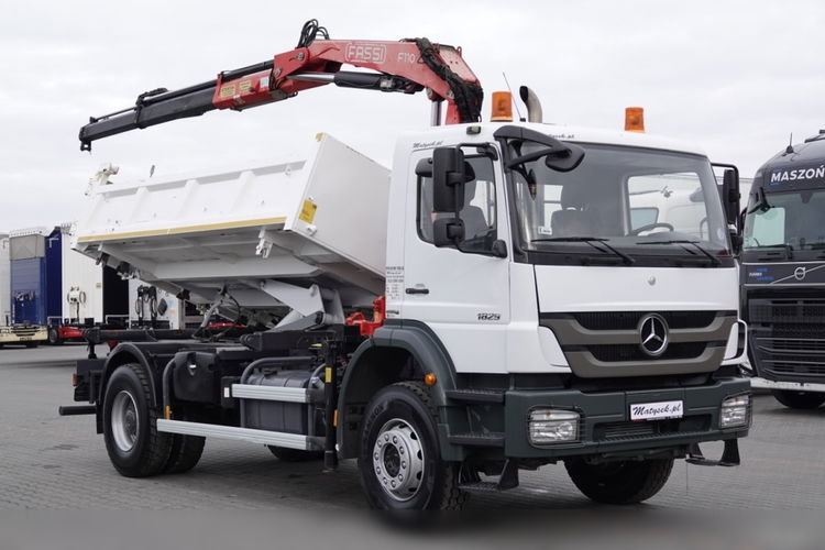 Mercedes AXOR 1829 / 4X2 / WYWROTKA + HDS / HYDROBURTA / FASSI F110 / MANUAL / NOWE OPONY  zdjęcie 15