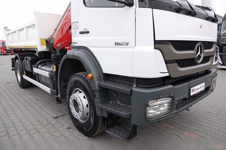 Mercedes AXOR 1829 / 4X2 / WYWROTKA + HDS / HYDROBURTA / FASSI F110 / MANUAL / NOWE OPONY  zdjęcie 24