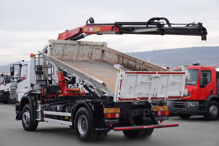 Mercedes AXOR 1829 / 4X2 / WYWROTKA + HDS / HYDROBURTA / FASSI F110 / MANUAL / NOWE OPONY  zdjęcie 3