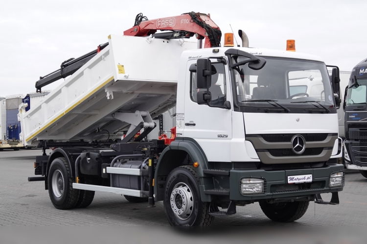 Mercedes AXOR 1829 / 4X2 / WYWROTKA + HDS / HYDROBURTA / FASSI F110 / MANUAL / NOWE OPONY  zdjęcie 7