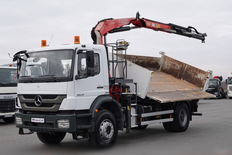 Mercedes AXOR 1829 / 4X2 / WYWROTKA + HDS / HYDROBURTA / FASSI F110 / MANUAL / NOWE OPONY  zdjęcie 8
