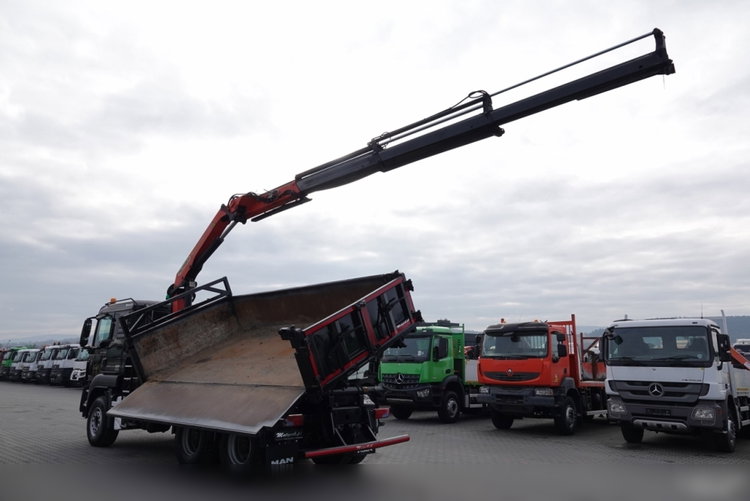 MAN TGS 26.360 / 6X4 / WYWROTKA + HDS PALFINGER PK18002 EH B / UDŹWIG 6000KG / BORDMATIC / OPONY 100% / EURO 5  zdjęcie 11