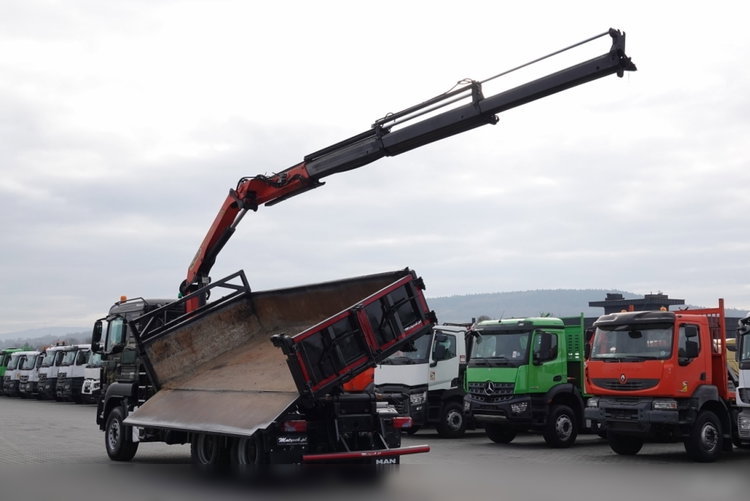 MAN TGS 26.360 / 6X4 / WYWROTKA + HDS PALFINGER PK18002 EH B / UDŹWIG 6000KG / BORDMATIC / OPONY 100% / EURO 5  zdjęcie 12