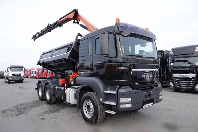 MAN TGS 26.360 / 6X4 / WYWROTKA + HDS PALFINGER PK18002 EH B / UDŹWIG 6000KG / BORDMATIC / OPONY 100% / EURO 5  zdjęcie 14