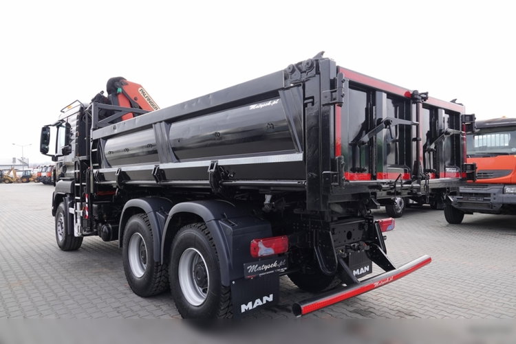 MAN TGS 26.360 / 6X4 / WYWROTKA + HDS PALFINGER PK18002 EH B / UDŹWIG 6000KG / BORDMATIC / OPONY 100% / EURO 5  zdjęcie 18