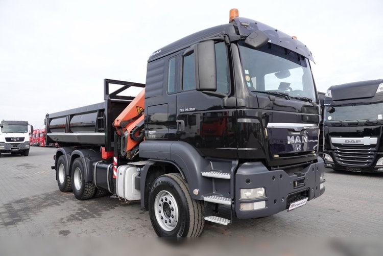 MAN TGS 26.360 / 6X4 / WYWROTKA + HDS PALFINGER PK18002 EH B / UDŹWIG 6000KG / BORDMATIC / OPONY 100% / EURO 5  zdjęcie 22