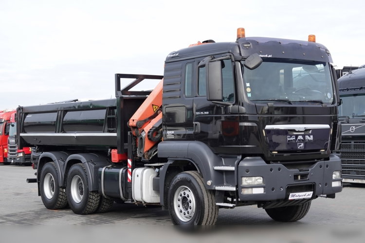 MAN TGS 26.360 / 6X4 / WYWROTKA + HDS PALFINGER PK18002 EH B / UDŹWIG 6000KG / BORDMATIC / OPONY 100% / EURO 5  zdjęcie 23