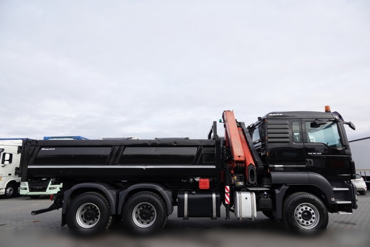 MAN TGS 26.360 / 6X4 / WYWROTKA + HDS PALFINGER PK18002 EH B / UDŹWIG 6000KG / BORDMATIC / OPONY 100% / EURO 5  zdjęcie 32