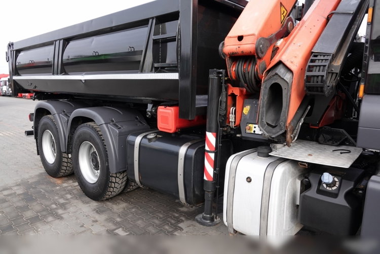 MAN TGS 26.360 / 6X4 / WYWROTKA + HDS PALFINGER PK18002 EH B / UDŹWIG 6000KG / BORDMATIC / OPONY 100% / EURO 5  zdjęcie 33