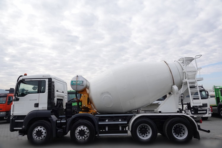 MAN TGS 32.480 / 8X4 / BETONOMIESZARKA / GRUSZKA 9M3 / UAL / EURO 6 zdjęcie 11
