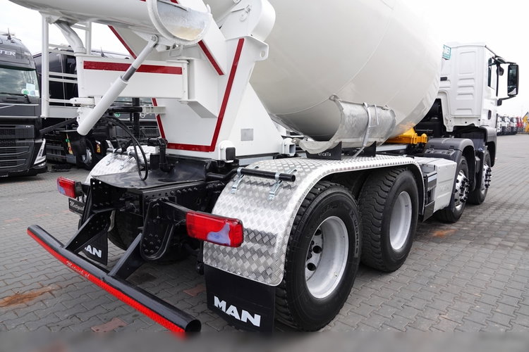 MAN TGS 32.480 / 8X4 / BETONOMIESZARKA / GRUSZKA 9M3 / UAL / EURO 6 zdjęcie 14