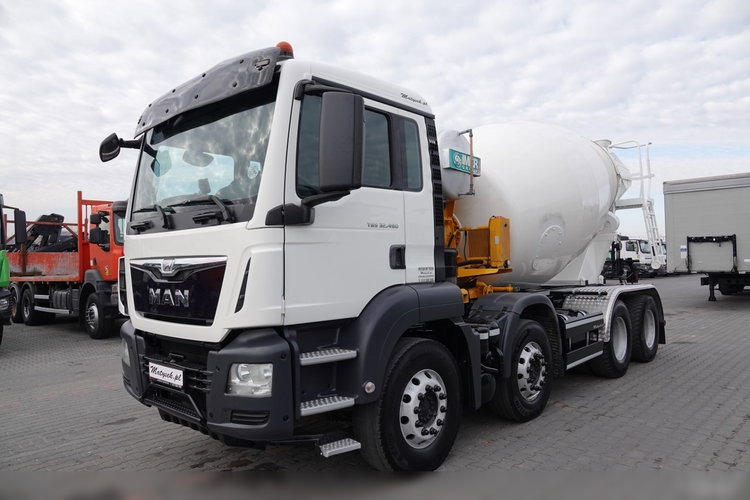 MAN TGS 32.480 / 8X4 / BETONOMIESZARKA / GRUSZKA 9M3 / UAL / EURO 6 zdjęcie 2