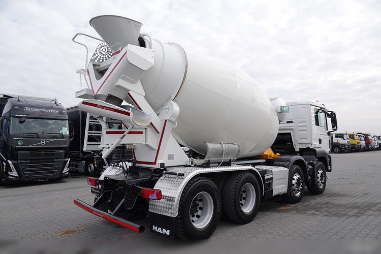 MAN TGS 32.480 / 8X4 / BETONOMIESZARKA / GRUSZKA 9M3 / UAL / EURO 6 zdjęcie 5